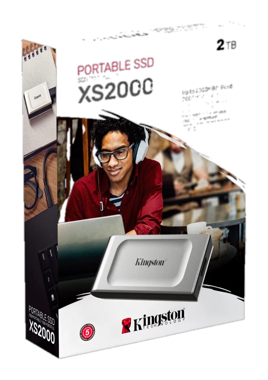 Unidad En Estado Sólido Externa Kingston Xs2000, 2tb, Usb 3.2 Gen 2x2 Tipo-c — vista 2
