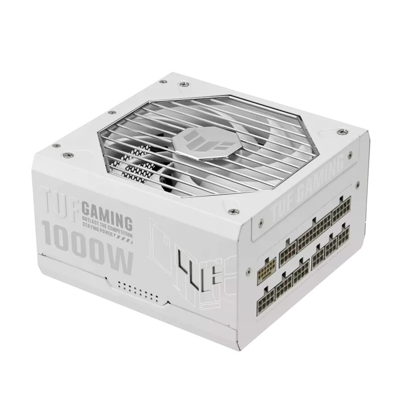 Fuente de alimentación TUF Gaming 1000W Gold White Edition, 80 PLUS Gold, Formato ATX.