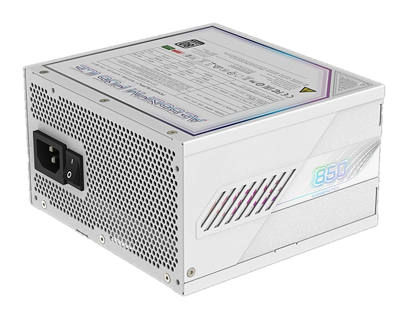 Fuente de alimentación Gigabyte GP-AE850PM PG5 ICE, 850W, 80 PLUS Platinum, Formato ATX.