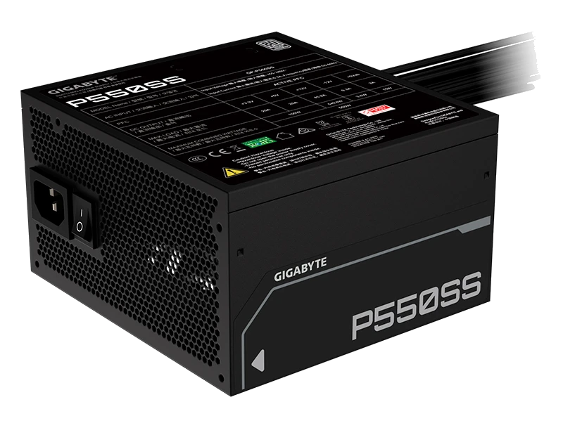 Fuente De Alimentación Gigabyte P550ss, 550w, 80 Plus Silver, Formato Atx.