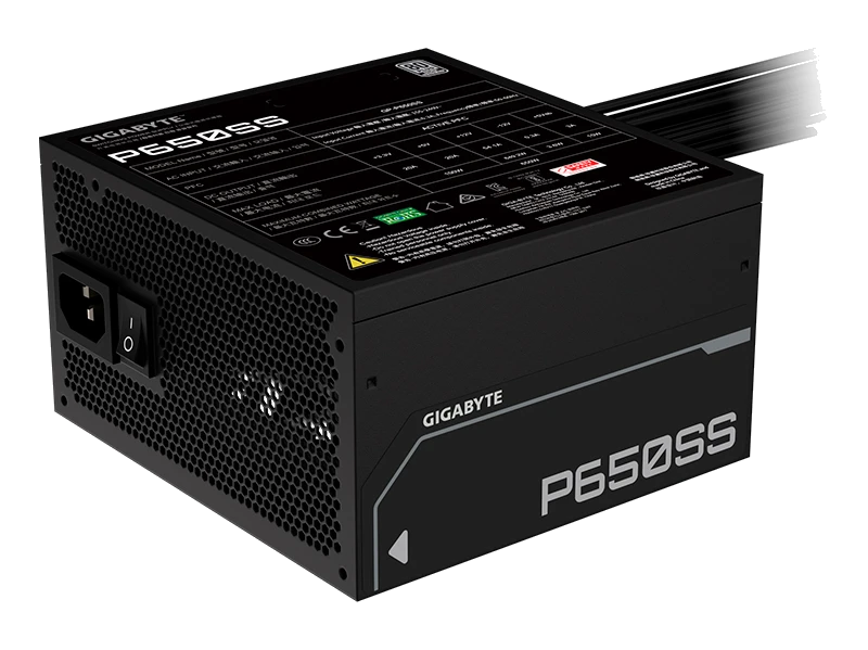 Fuente De Alimentación Gigabyte P650ss , 650w, 80 Plus Siver, Formato Atx.