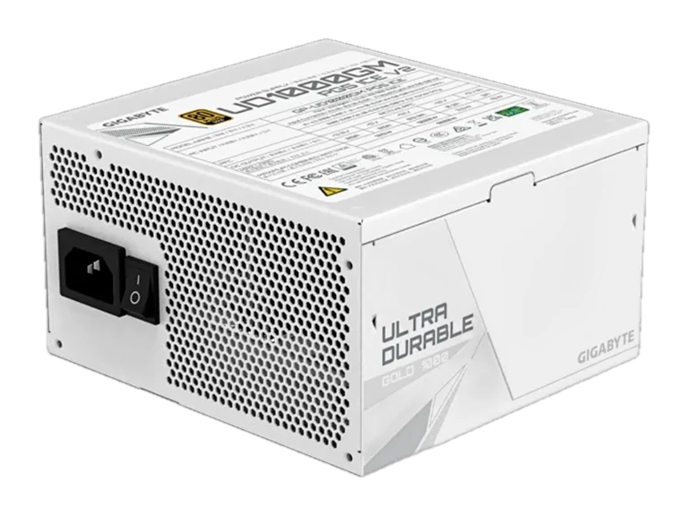 Fuente de alimentación GIGABYTE UD1000GM PG5 V2 ICE 1000W, 80 PLUS Gold, Formato ATX.
