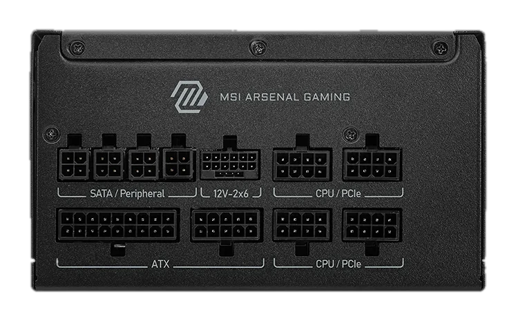 Fuente de alimentación MSI MAG A1000GLS PCI-E 5, 1000W, 80 PLUS Gold, Formato ATX.