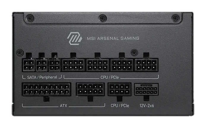 Fuente de alimentación MSI MAG A1200PLS PCIE5, 1200W, 80 PLUS Platinum, Formato ATX.