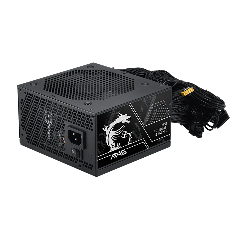 Fuente de alimentación MSI MAG A750BN PCIE5 III, 750W, 80 PLUS Bronze, Formato ATX.