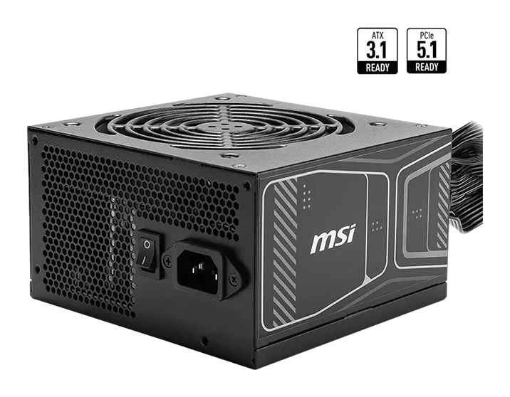 Fuente De Alimentación Msi Mag A750gn Pcie5, 750w, 80 Plus Gold, Formato Atx.