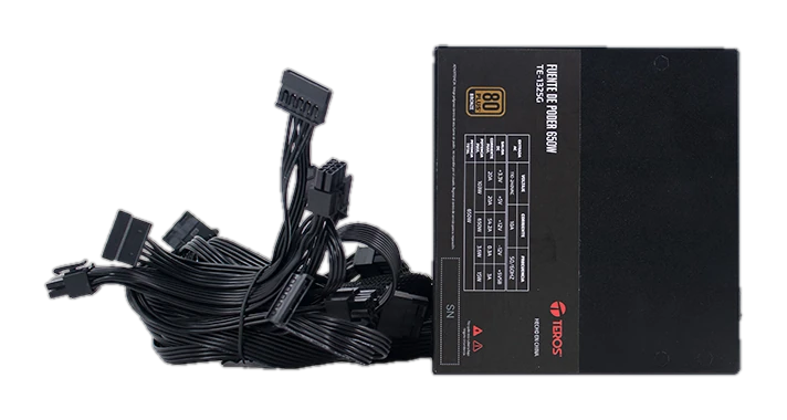 Fuente De Alimentación Gamer Teros Te-1325g, Formato Atx, 650w 80 Plus Bronze 110-240v — vista 2