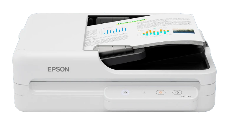 Escaner De Documentos De Cama Plana A Color Epson Ds-1730, Duplex , Interfaz: Usb 2.0