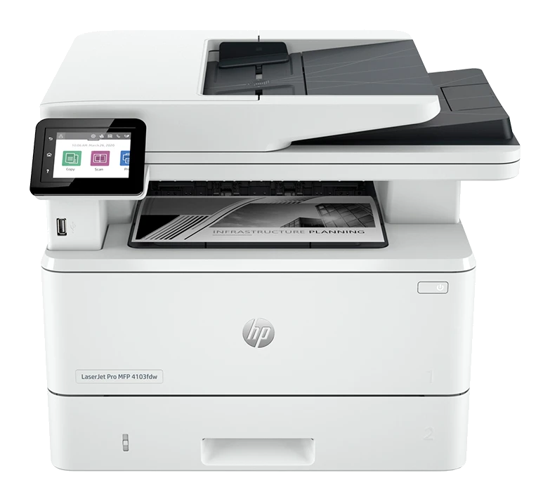 Impresora Monocromatica Hp Laserjet Pro Mfp 4103fdw, Imprime/copia/escanea/fax/usb 2.0