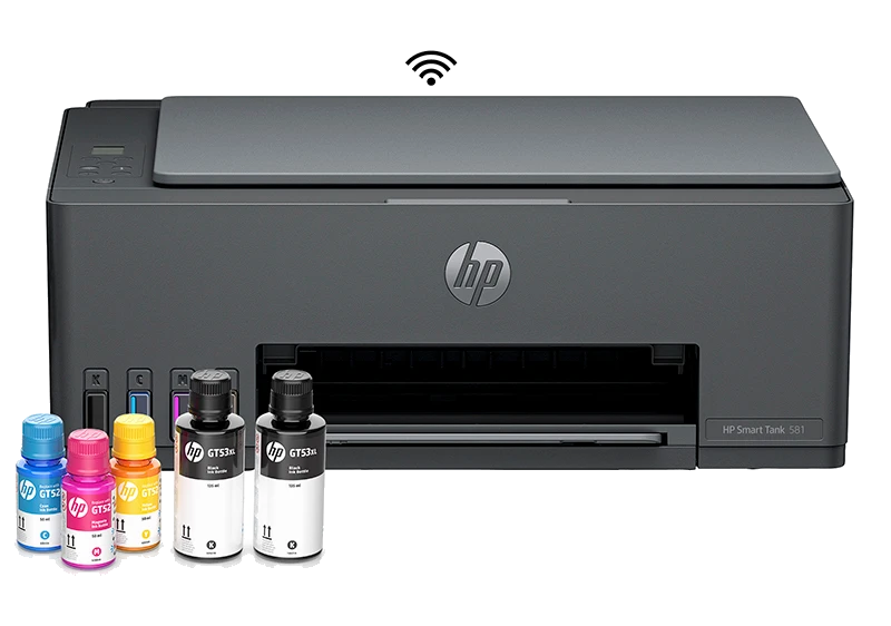 Impresora All-in-one De Tinta Hp Smart Tank 581, Imprime/escanea/copia/wi-fi/usb 2.0