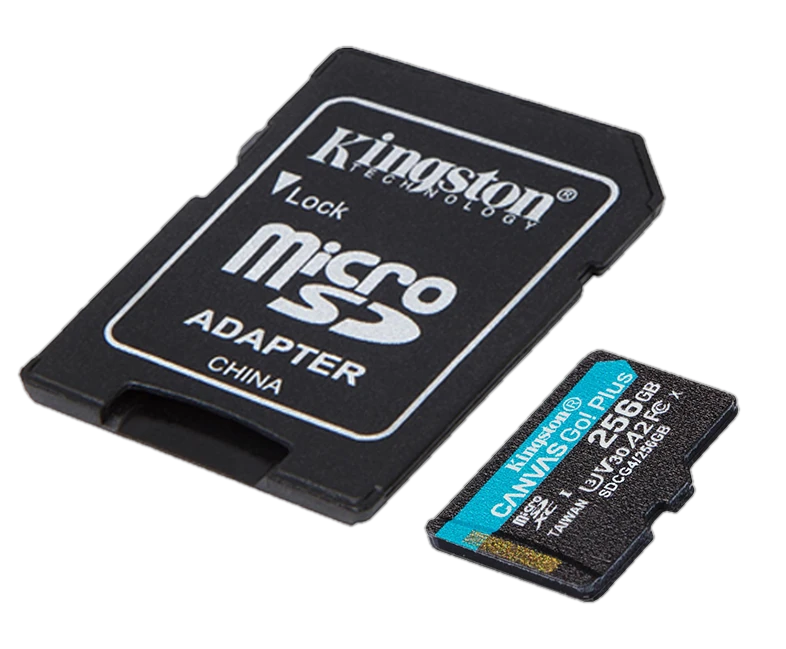 Memoria Flash Microsd Kingston Canvas Go! Plus, 256gb, Con Adaptador Sd — vista 2