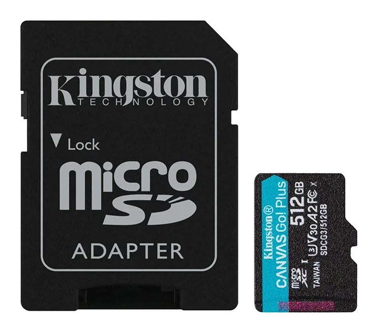 Tarjeta De Memoria Kingston Micro Sd 512gb Canvas Go! Plus