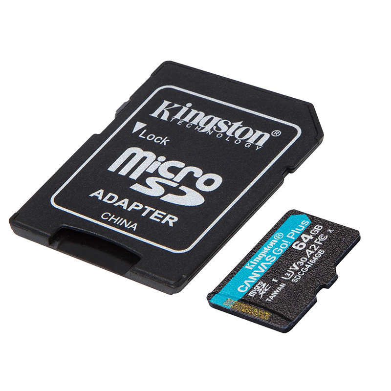 Memoria Flash Microsd Kingston Canvas Go! Plus, 64gb, Con Adaptador Sd — vista 2
