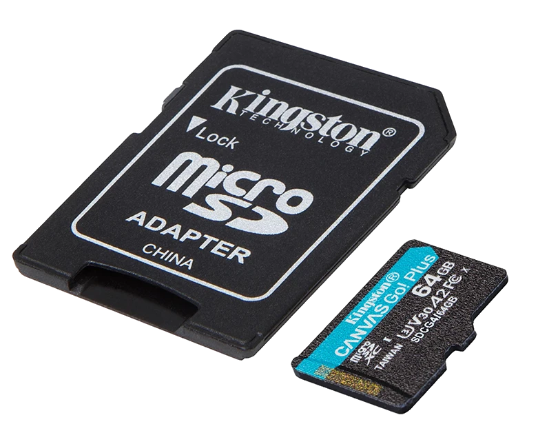 Memoria Flash Microsd Kingston Canvas Go! Plus, 64gb, Con Adaptador Sd — vista 2