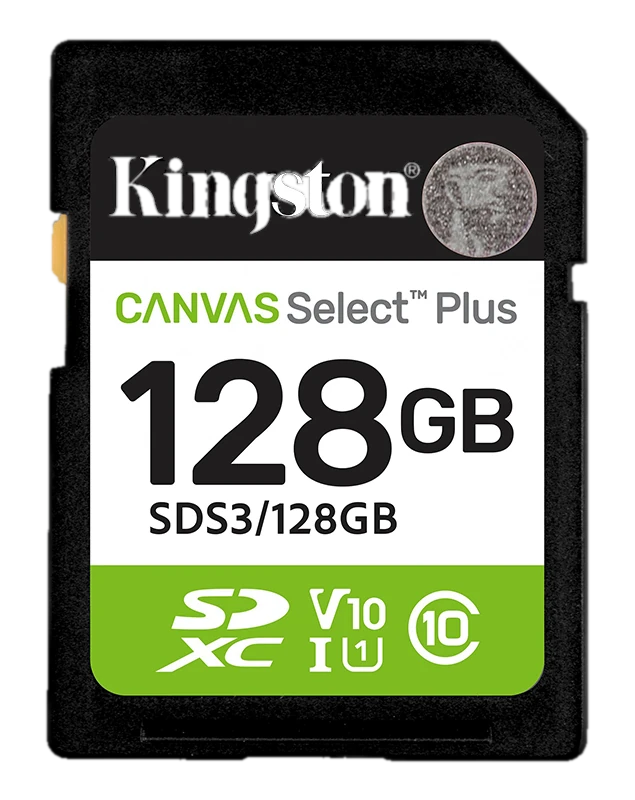 Memoria Card Sd Kingston Sd Canvas Select Plus 128gb, Categoría De Velocidad: Uhs-i/u1/v10