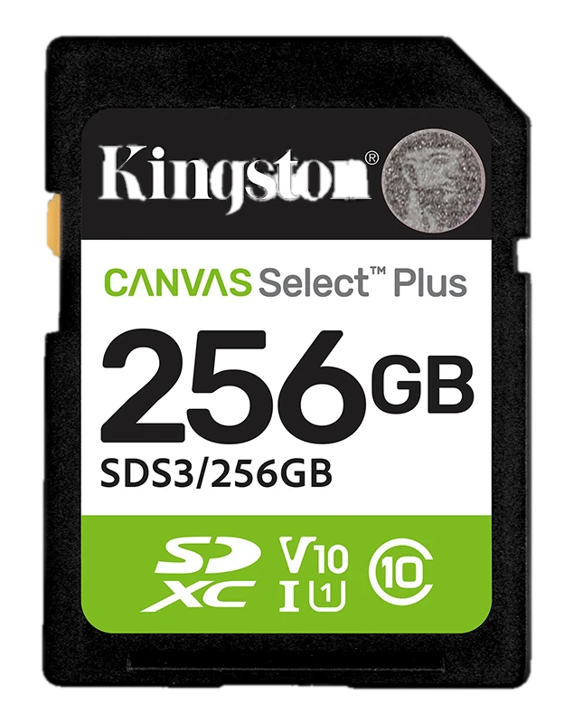 Memoria Card Sd Kingston Sd Canvas Select Plus 256gb, Categoría De Velocidad: Uhs-i/u1/v10
