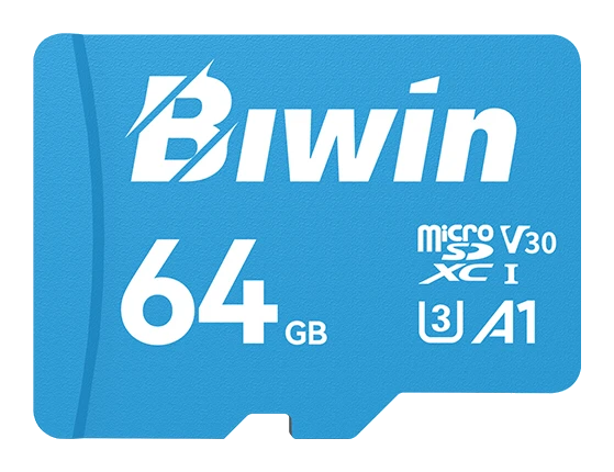 Memoria Flash Microsd Biwin Ms100, 64gb, Interfaz: Uhs-1, C10, U3, V30, A1
