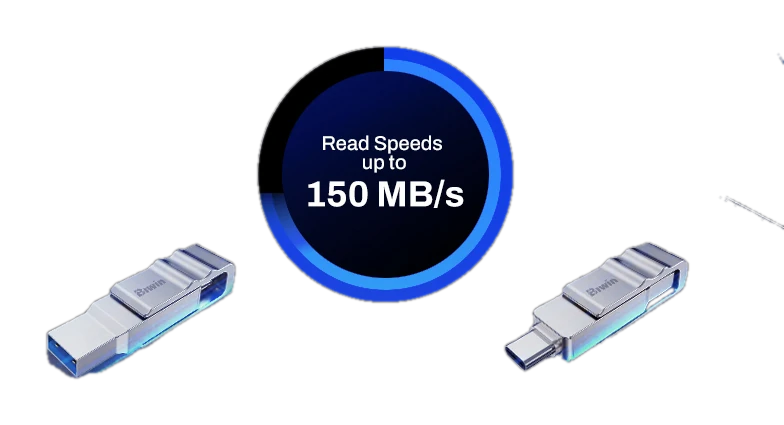 Memoria Flash USB Biwin UD150, 32GB, Interfaz: USB 3.2 Gen 1 Tipo-A / Tipo-C