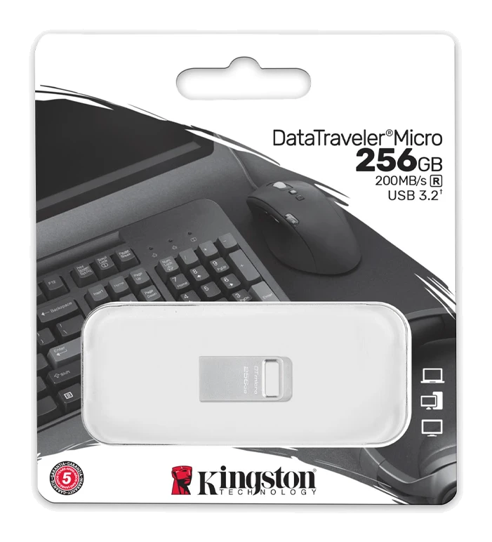 Memoria Flash Kingston Datatraveler Micro Unidad Flash Usb Ultrapequeño Con Metal Premium. — vista 2