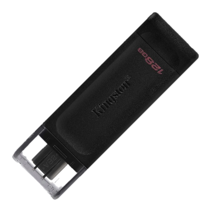 Memoria Flash Usb Kingston Datatraveler 70, 128gb, Usb-c 3.2 Gen1 Presentación En Colgador