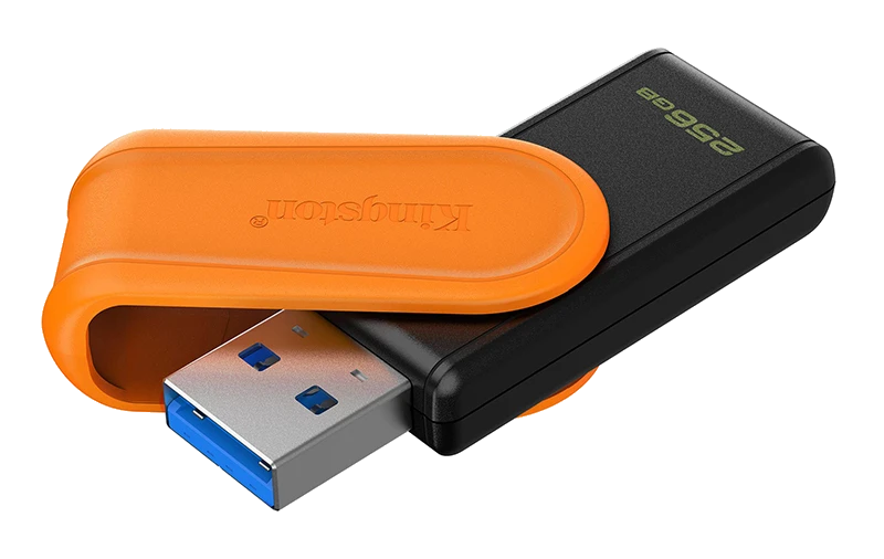 Memoria Flash Usb Kingston Datatraveler Exodia S, 256gb, Interfaz: Usb 3.2 Gen 1, Naranja