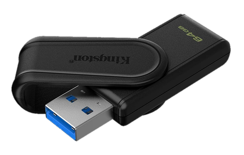 Memoria Flash Usb Kingston Datatraveler Exodia S, 64gb, Interfaz: Usb 3.2 Gen 1, Negro
