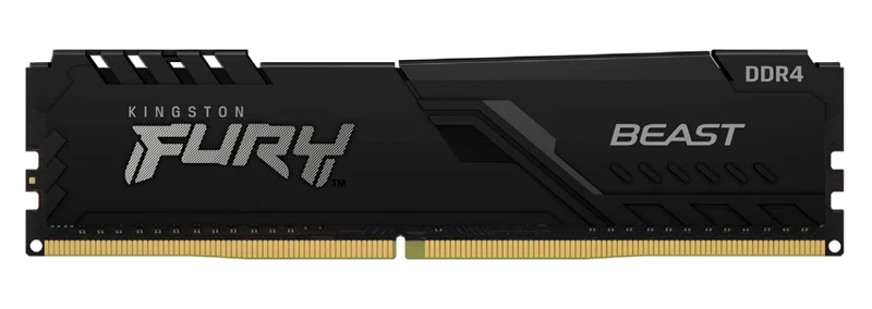Memoria Kingston Fury Beast, 8gb, Ddr4-3200mt/s, Pc4-25600, Cl16, 1.35v,288-pines, Xmp 2.0