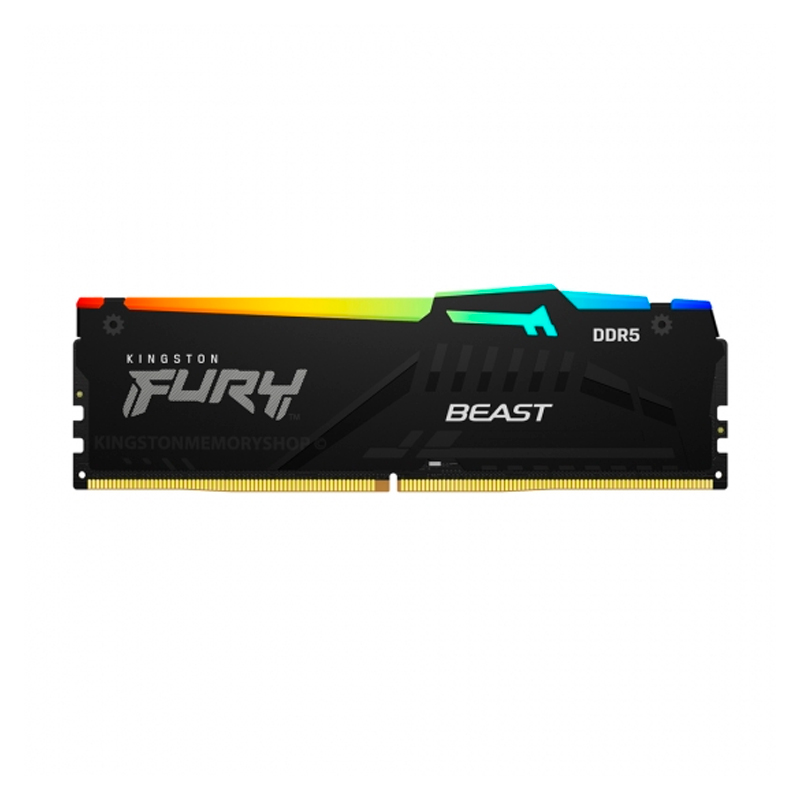 Memoria Kingston Fury Beast 16gb Ddr5-5600mt/s Pc5-44800 Cl40, 1.25v, 288-pin, Xmp 3.0,rgb