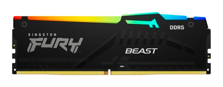 Memoria Kingston Fury Beast 16gb Ddr5-5600mt/s Pc5-44800 Cl40, 1.25v, 288-pin, Xmp 3.0,rgb