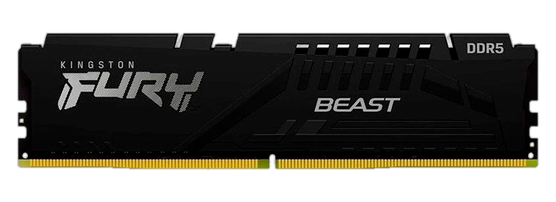 Memoria Dimm Kingston Fury Beast, 32gb Ddr5-5600 Pc5-44800, Cl40, 1.25v, Black