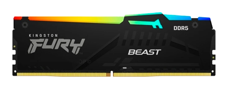 Memoria Kingston Fury Beast 16gb Ddr5-6000mt/s, Pc5-48000, Cl36, 1.35v, 288-pin, Rgb