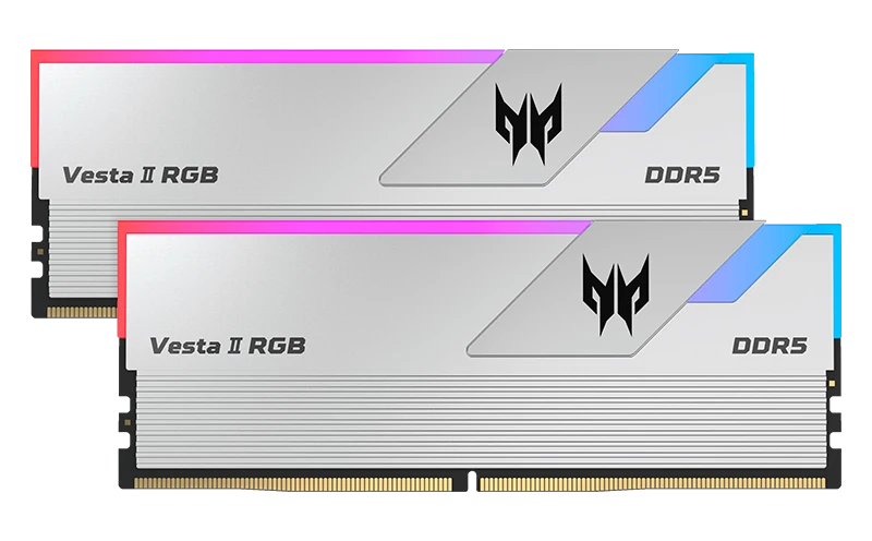 Memoria U-dimm Predator Vesta Ii Rgb, 32gb (2x16gb) Ddr5-6000mhz, Pc5-48000, Cl32, 1.35v.