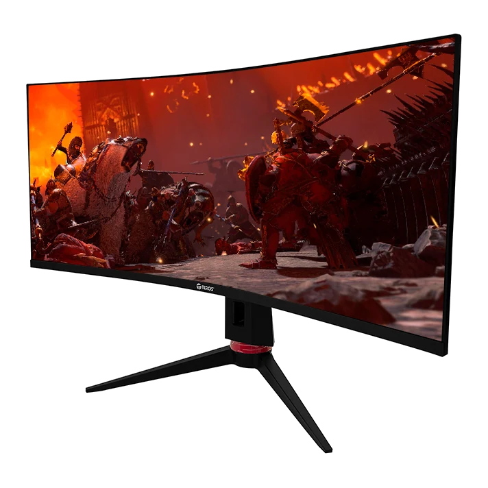 Monitor Curvo Gaming Teros Te-3412g, 34" Uwqhd Va, 180hz, 1ms, Hdmi, Dp, Audio Out — vista 2