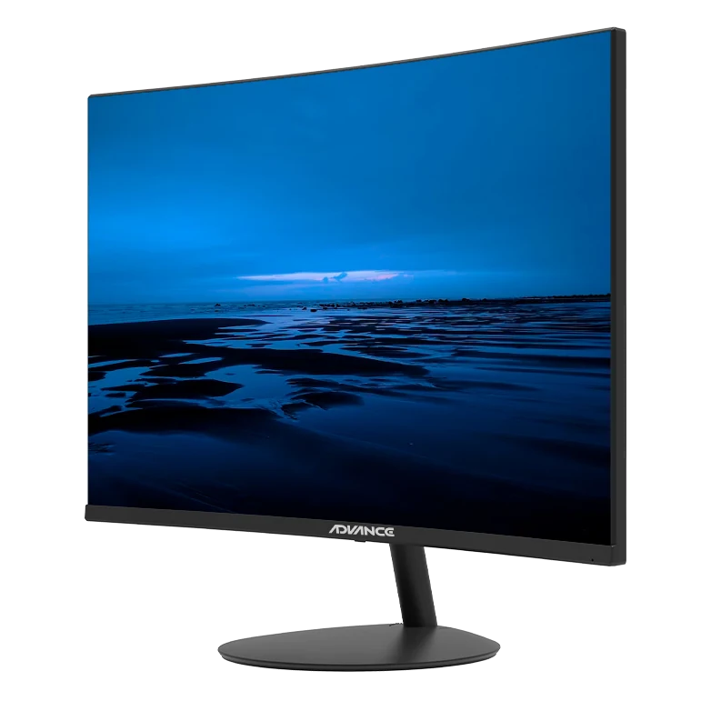 Monitor Curvo Advance Adv-2452s, 23.6" Fhd Va, 100hz, 1ms, Hdmi, Dp, Parlante, Negro — vista 2
