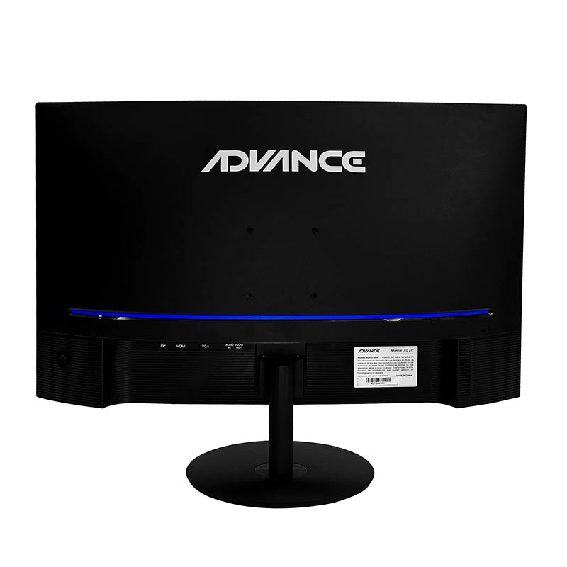 Monitor curvo ADVANCE ADV-2751S, 27" FHD VA, 100Hz, 1ms, HDMI, DP, Audio out, Parlantes