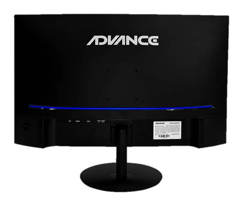 Monitor curvo ADVANCE ADV-2751S, 27" FHD VA, 100Hz, 1ms, HDMI, DP, Audio out, Parlantes