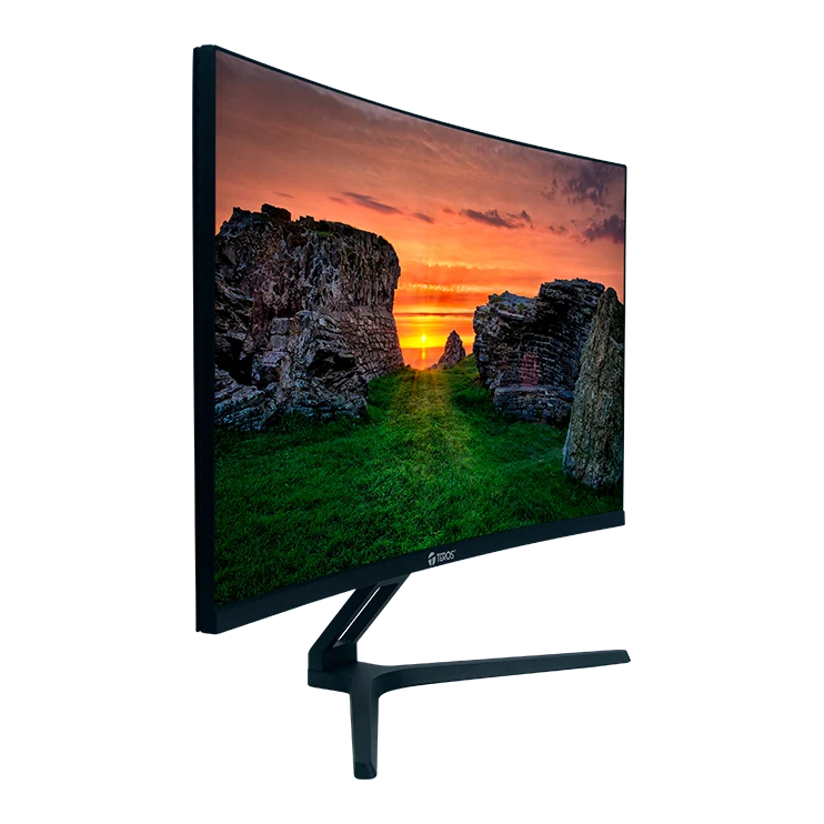 Monitor Curvo Teros Te-2734s, 27" Fhd Va, 144hz, 1ms, Hdmi, Dp, Audio Out — vista 2