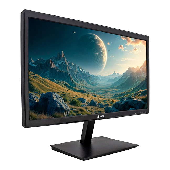 Monitor Plano Teros Te-1916s, 19.5" Hd Tn, 75hz, 5ms, Hdmi, Vga, Audio Out, Parlantes — vista 2
