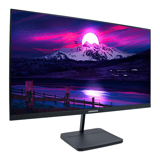 Monitor Plano Advance Adv-2454s, 23.8" Fhd Ips, 144hz, 1ms, Hdmi, Dp, Audio Out, Parlantes — vista 2
