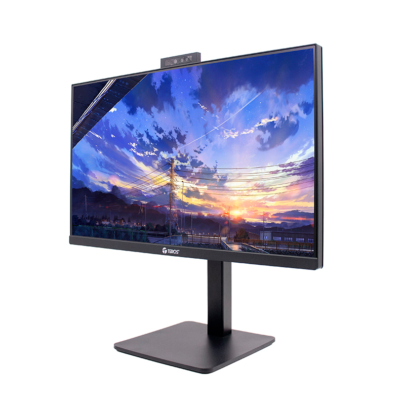 Monitor Plano Teros Te-2416cs, 23.8" Qhd Ips, 100hz, 1ms, Hdmi, Dp, Cámara, Micrófono — vista 2