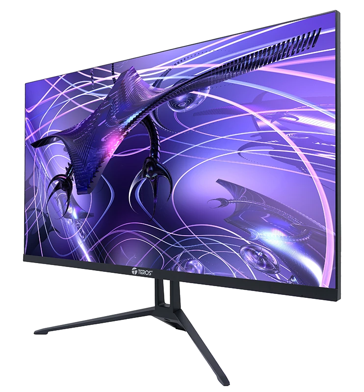 Monitor plano TEROS TE-2417S, 23.8" FHD IPS, 144Hz, 1ms, HDMI, DP, Audio out, Parlantes