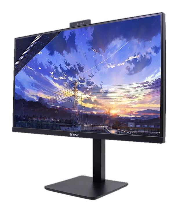 Monitor Plano Corporativo TEROS TE-2715CS, QHD IPS, 100Hz, HDMI, DP, Audio Out, Cámara 5MP