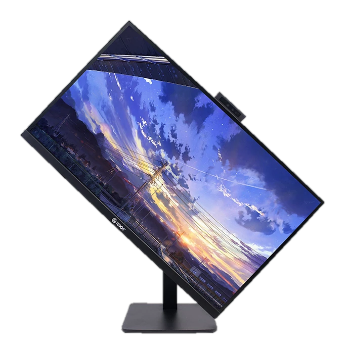 Monitor Plano Corporativo TEROS TE-2715CS, QHD IPS, 100Hz, HDMI, DP, Audio Out, Cámara 5MP