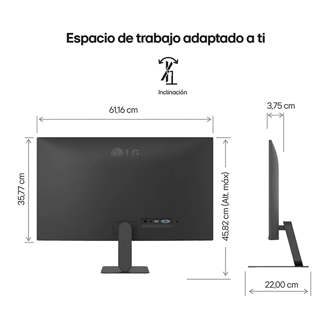 Monitor Lg 27 Fhd/ips/120hz/hdmi/vga/headphone-out — vista 2