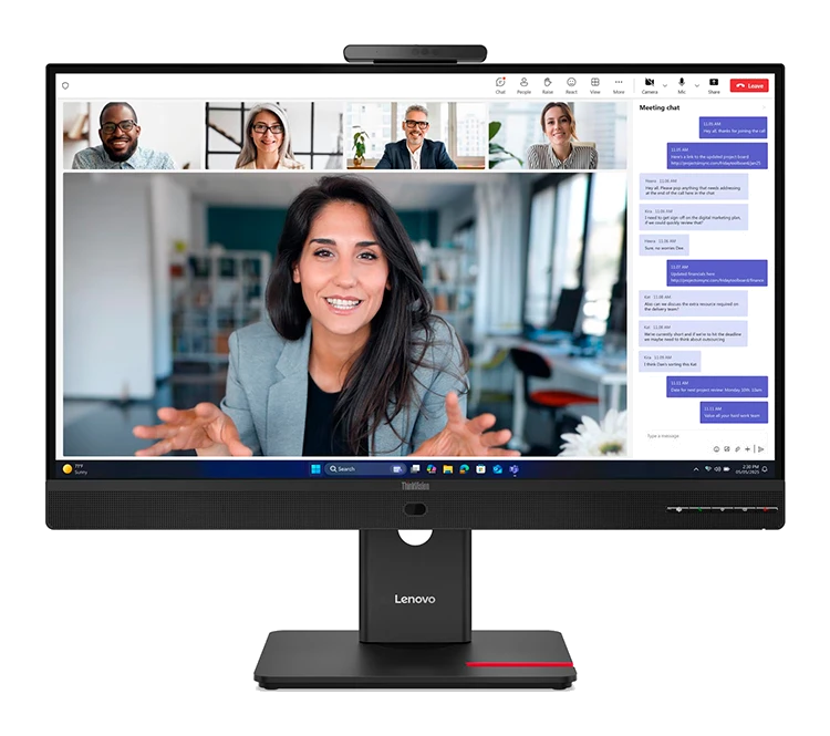 Monitor Plano Lenovo Thinkvision T27qd-4v, 27" Wled Qhd/ips/hdmi/dp/dp-out/usb-c/rj45/5wx2