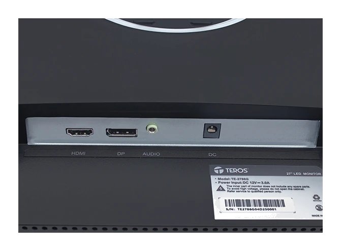 Monitor plano gaming TEROS TE-2786G, 27" FHD IPS, 200Hz, 1ms, HDMI, DP, Audio out