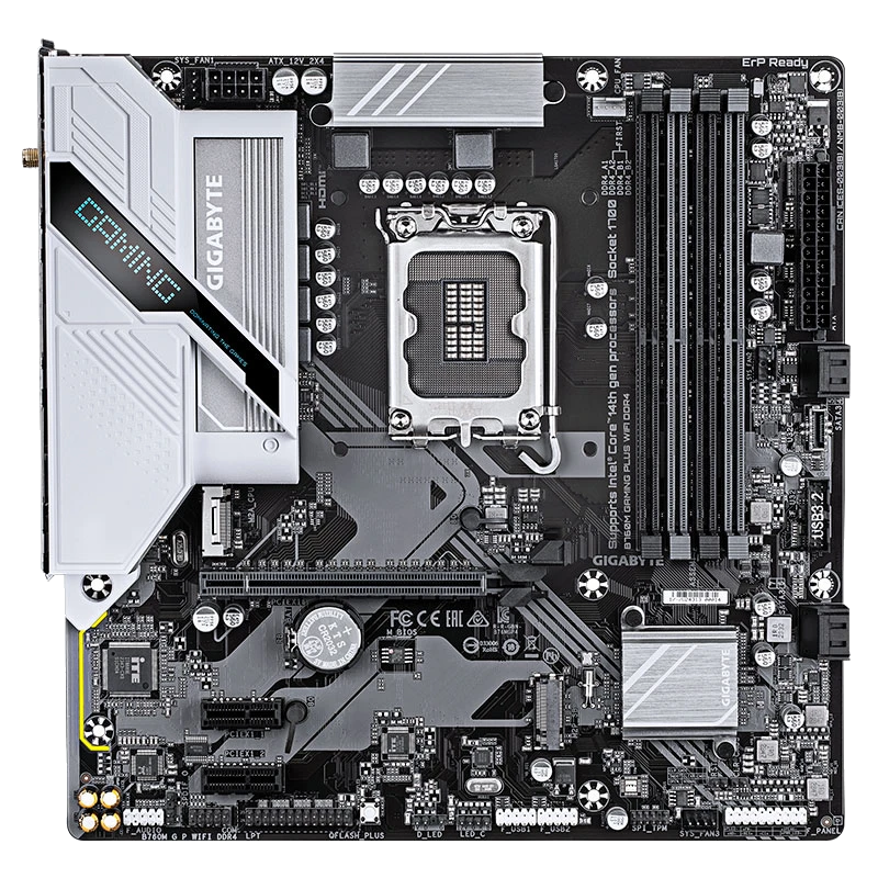 Motherboard Gigabyte B760m Gaming Plus Wifi Ddr4, Chipset Intel B760, Lga1700, Matx