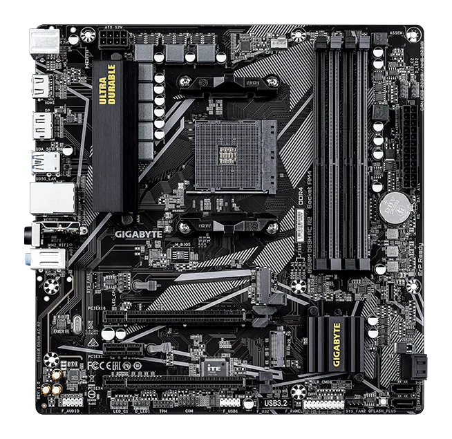 Motherboard Gigabyte B550m Ds3h Ac R2, Chipset Amd B550 Socket Amd Am4, Micro-atx