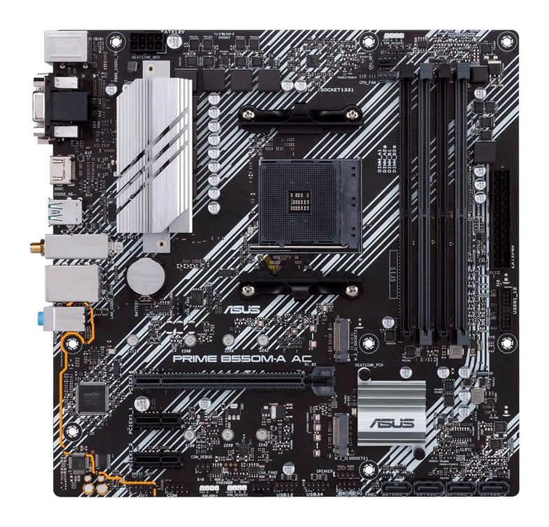 Motherboard Asus Prime B550m-a Ac, Chipset Amd B550, Socket Amd Am4, Matx