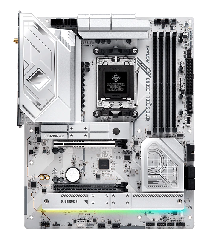 Motherboard Asrock X870 Steel Legend Wifi, Chipset Amd X870, Socket Amd Am5, Atx